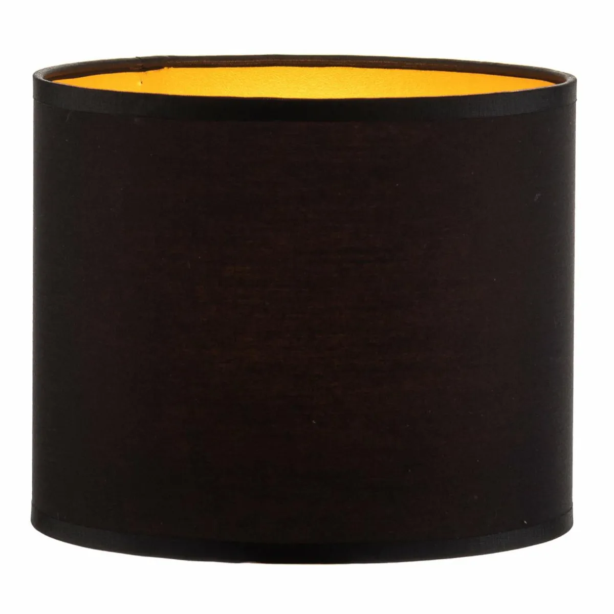 abatjour_soho_noiror_textile___cm_0.webp Online Luminex Abat-jour Soho, noir/or, textile, Ø 18 cm