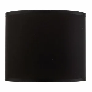 Online Luminex Abat-jour Soho, noir/or, textile, Ø 18 cm