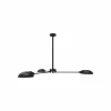 Outlet Aluminor Lautan plafonnier à 3 lampes noir