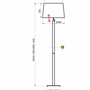 Flash Sale Aluminor Quatro Up lampadaire chêne gris/chromé