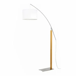 Hot Aluminor Rainbow lampadaire chêne clair/chromé