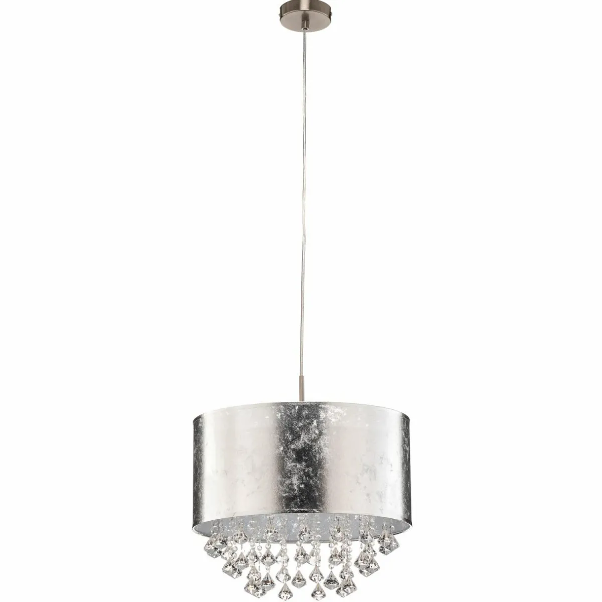 amy__suspension_textile_argente_avec_suspension_1.webp Cheap Globo Amy - suspension textile argentée avec suspension