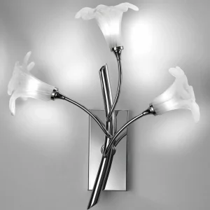 Best Cremasco Applique 7142 3 lampes, chromé/transparent