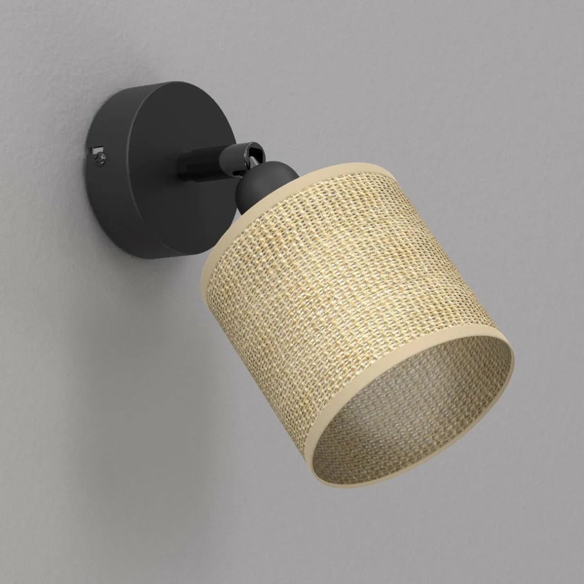 applique_adeline_avec_abatjour_en_jute___lampe_2.webp Shop Luminex Applique Adeline avec abat-jour en jute, à 1 lampe