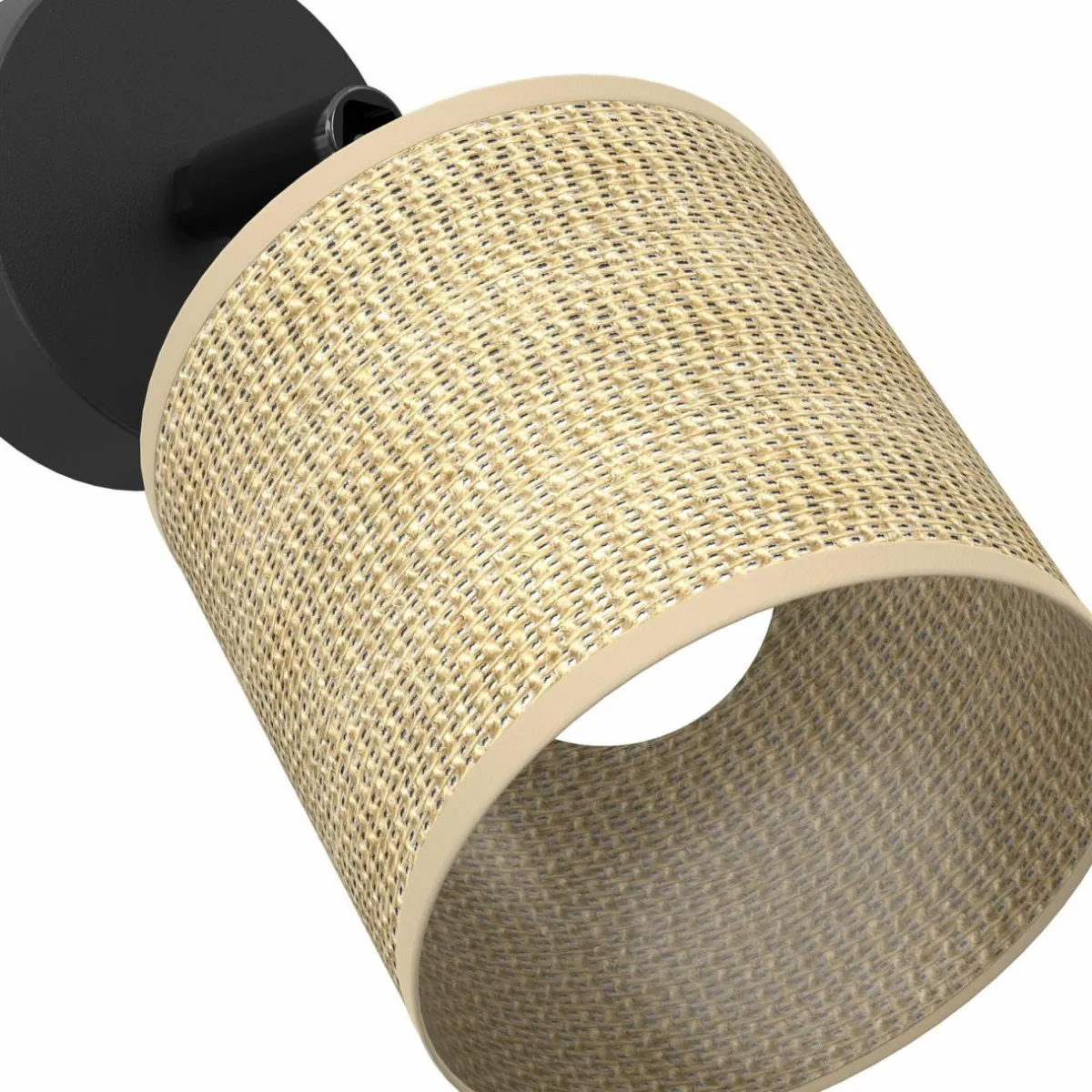 applique_adeline_avec_abatjour_en_jute___lampe_3.webp Shop Luminex Applique Adeline avec abat-jour en jute, à 1 lampe