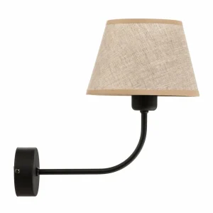 Hot TK Lighting Applique Chicago avec abat-jour en lin
