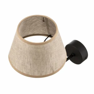 Hot TK Lighting Applique Chicago avec abat-jour en lin