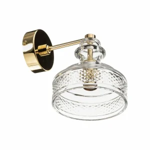 New Argon Applique Crosby avec un bel abat-jour en verre