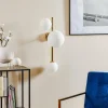 New ALDEX Applique Dione à trois lampes, dorée