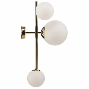 New ALDEX Applique Dione à trois lampes, dorée