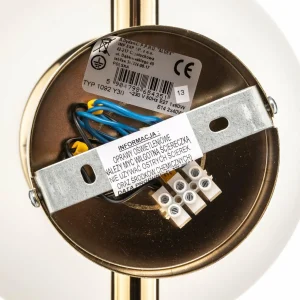 New ALDEX Applique Dione à trois lampes, dorée