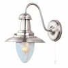 Clearance Searchlight Applique Fisherman en argenté
