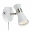 Cheap Markslöjd Applique Folie, spot pivotant, blanche/acier