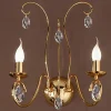 New ORION Applique gracile FIORETTO 2 ampoules, doré