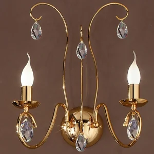 New ORION Applique gracile FIORETTO 2 ampoules, doré