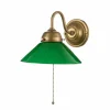 Cheap Berliner Messinglampen Applique KONRAD avec abat-jour vert