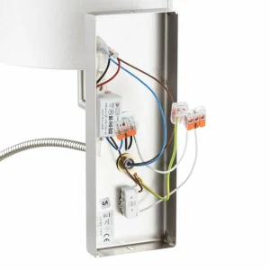 Cheap Hufnagel Applique La Havane à bras liseuse LED blanc crème