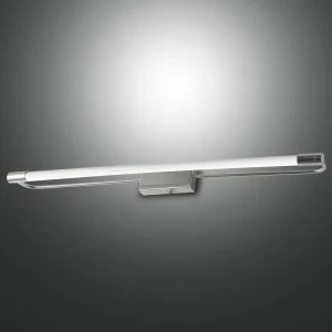 Outlet Fabas Luce Applique LED Rapallo, chromée, IP44, 60 cm