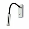 Cheap Busch Applique LED Rocco, chromée, bras flex noir
