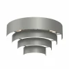 Hot Luminex Applique Levin avec abat-jour en acier, grise