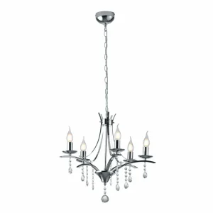 Sale Trio Lighting Applique Lucerna avec pendentifs en verre, 5 lampes