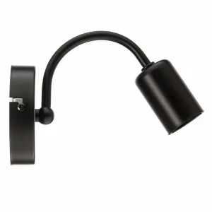 Sale Luminex Applique Milo noire sans abat-jour