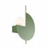 Sale Zambelis Applique murale 22203, vert olive, métal, verre opale, Ø 26 cm, G9
