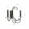 Clearance ORION Applique murale Ariane, couleur nickel, largeur 37,5 cm, cristal