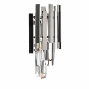 Cheap Eko-Light Applique murale Aspen, métal chromé, cristaux de verre, Ø 25 cm