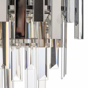 Cheap Eko-Light Applique murale Aspen, métal chromé, cristaux de verre, Ø 25 cm