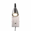 Fashion Trio Lighting Applique murale avec fiche, nickel mat