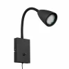 Store Trio Lighting Applique murale avec fiche, noir mat