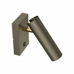 Online Luminex Applique murale Axion, à 1 lampe, couleur titane, acier
