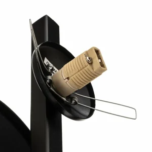 Outlet SIGMA Applique murale Baleo, noir/opale, à 1 lampe