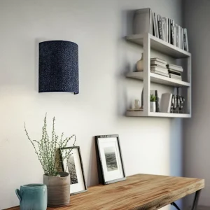 Store Euluna Applique murale Boucle en tissu, bleu foncé