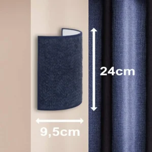 Store Euluna Applique murale Boucle en tissu, bleu foncé