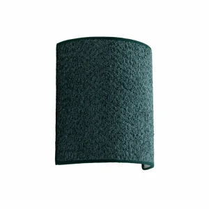 Hot Euluna Applique murale Boucle en tissu, vert foncé