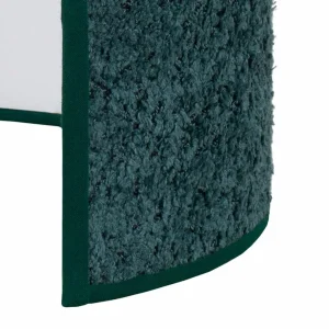 Hot Euluna Applique murale Boucle en tissu, vert foncé