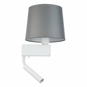 Flash Sale Nowodvorski Lighting Applique murale Chillin avec liseuse, gris