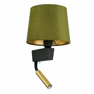 Discount Nowodvorski Lighting Applique murale Chillin avec liseuse, vert/or