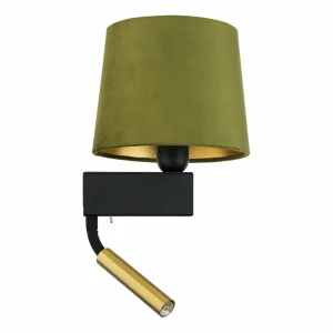 Discount Nowodvorski Lighting Applique murale Chillin avec liseuse, vert/or