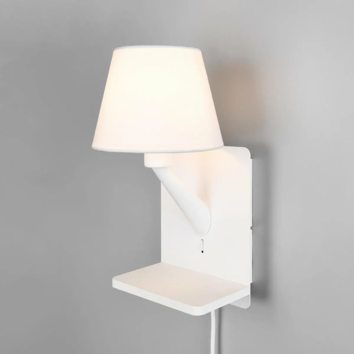applique_murale_comfort_blanc_mat_mtal_fiche_e_1.webp Cheap Trio Lighting Applique murale Comfort, blanc mat, métal, fiche, E14