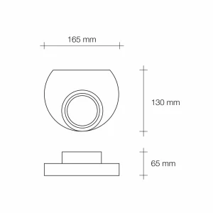 Fashion TECNICO by Sforzin Applique murale Demetra, blanc, plâtre, largeur 16,5 cm, GX53