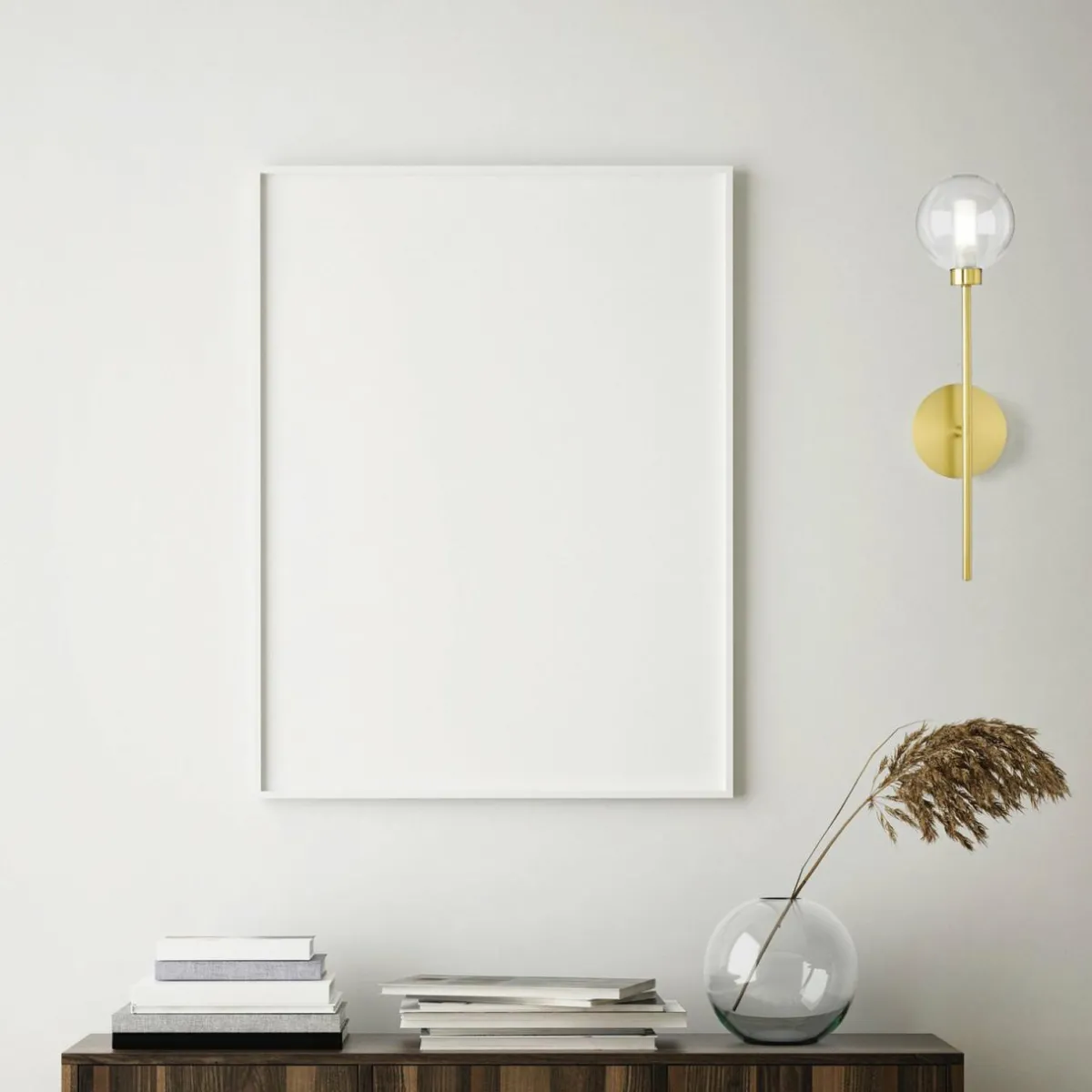 applique_murale_dom___lampe_transparentdor_verre_0.webp Discount miloox by Sforzin Applique murale Dom, à 1 lampe, transparent/doré, verre