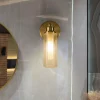 Outlet Searchlight Applique murale Imperial, laiton, à 1 lampe, acier, verre, IP44
