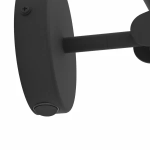 Sale EGLO Applique murale LED Almudaina, noir Largeur 11 cm, acier