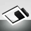 Best Sale Fabas Luce Applique murale LED Bard, noir, 17 x 17 cm, métal, intensité variable