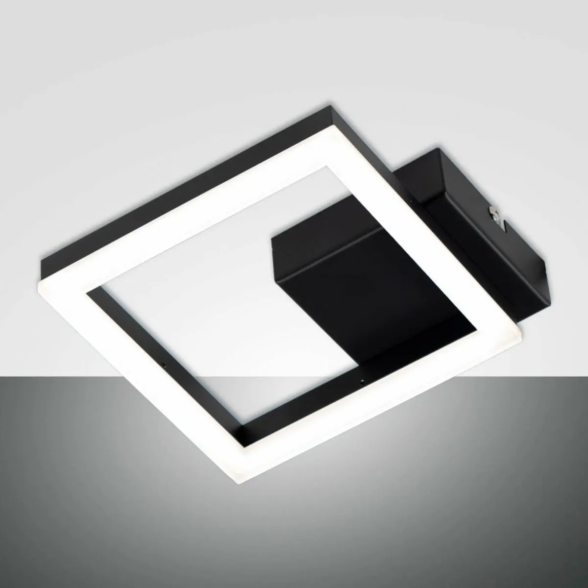 applique_murale_led_bard_noir__x__cm_mtal_intensit_variable_0.webp Best Sale Fabas Luce Applique murale LED Bard, noir, 17 x 17 cm, métal, intensité variable