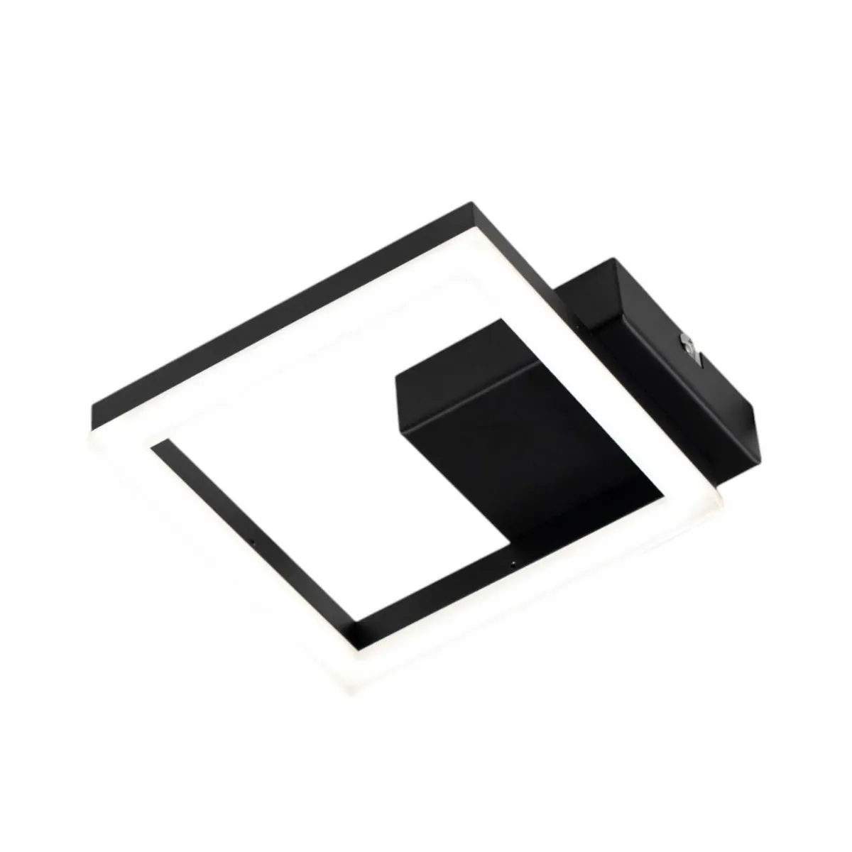 applique_murale_led_bard_noir__x__cm_mtal_intensit_variable_1.webp Best Sale Fabas Luce Applique murale LED Bard, noir, 17 x 17 cm, métal, intensité variable