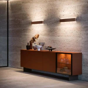 Best Linea Light Applique murale LED Box W2 Bi-Emission, L 61,9 cm, noir, 2700 K